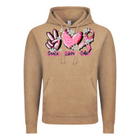 Vintage Coffee peace love cure breast cancer Vintage Hoodie - CowGirlArtShop