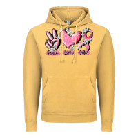 Vintage Mustard peace love cure breast cancer Vintage Hoodie - CowGirlArtShop