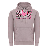 Vintage Zinc peace love cure breast cancer Vintage Hoodie - CowGirlArtShop