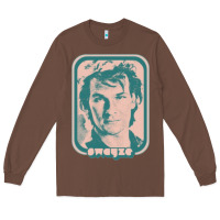 Chestnut patrick swayze retro 80s fan aesthetic design Long Sleeve Tee - PixelWave