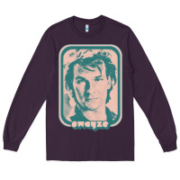 Plum patrick swayze retro 80s fan aesthetic design Long Sleeve Tee - PixelWave