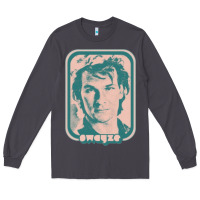 Smoke patrick swayze retro 80s fan aesthetic design Long Sleeve Tee - PixelWave