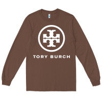 Chestnut white burch tory Long Sleeve Tee - PixelWave