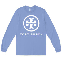 Colony Blue white burch tory Long Sleeve Tee - PixelWave