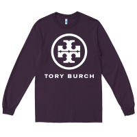 Plum white burch tory Long Sleeve Tee - PixelWave