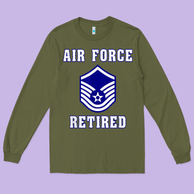 Military Master Sergeant Air Force Retired T Shirt Long Sleeve Tee Designed By Pixelwave