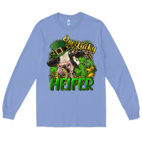 Colony Blue One lucky Heifer Long Sleeve Tee - CowGirlArtShop
