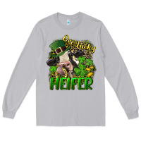 Moon Dust One lucky Heifer Long Sleeve Tee - CowGirlArtShop