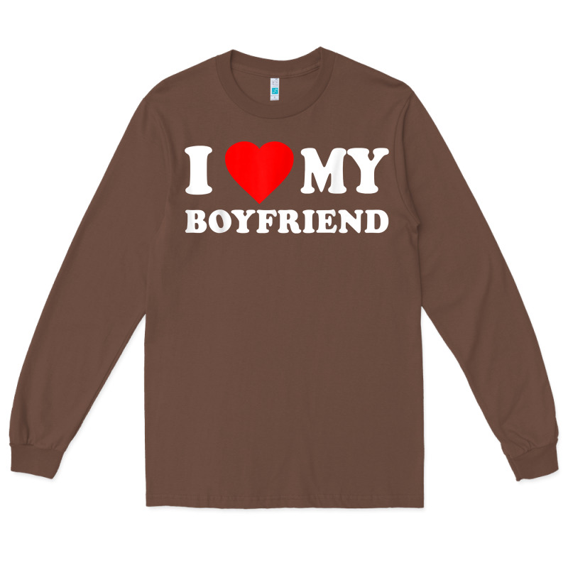 I Love My Boyfriend T-shirt Long Sleeve Tee by PixelWave | Teevron