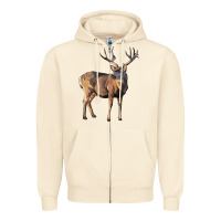 Sandshell Mule Buck Deer Zipper Hoodie - LillyAllenDesigns
