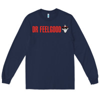 Navy Dr. Feelgood Long Sleeve Tee - PixelWave