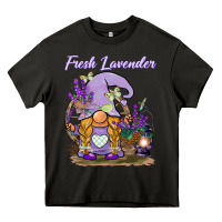 Asphalt fresh lavender gnome Heavy Core Tee - BarkalooDesign