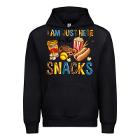 Black i am just here for the snacks Urban Hoodie - AdoDesignShop