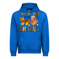 Cobalt i am just here for the snacks Urban Hoodie - AdoDesignShop