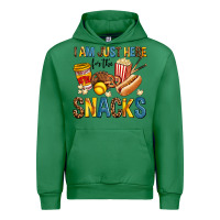 Emerald i am just here for the snacks Urban Hoodie - AdoDesignShop