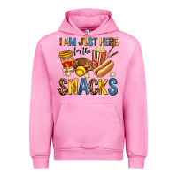 Fuchsia Pink i am just here for the snacks Urban Hoodie - AdoDesignShop