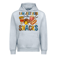 Heather Grey i am just here for the snacks Urban Hoodie - AdoDesignShop
