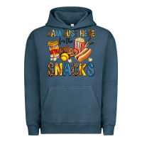 Pigment Midnight Navy i am just here for the snacks Urban Hoodie - AdoDesignShop