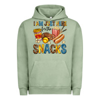 Pigment Oil Green i am just here for the snacks Urban Hoodie - AdoDesignShop