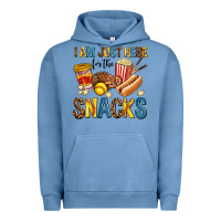 Pigment Pebble Blue i am just here for the snacks Urban Hoodie - AdoDesignShop