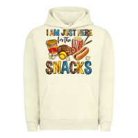 Pigment Pistachio i am just here for the snacks Urban Hoodie - AdoDesignShop