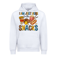 White i am just here for the snacks Urban Hoodie - AdoDesignShop
