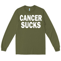 Army Green cancer sucks Long Sleeve Tee - PixelWave