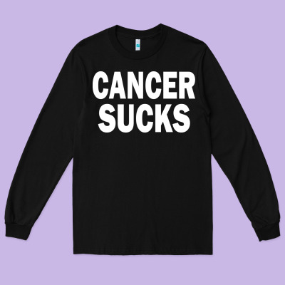 Cancer Sucks Long Sleeve Tee Designed By Pixelwave