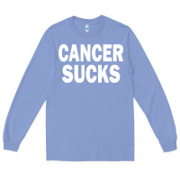 Colony Blue cancer sucks Long Sleeve Tee - PixelWave