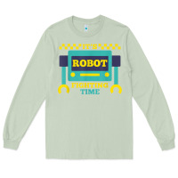 Matcha it's robot fighting time funny robotics engineer battle bots Long Sleeve Tee - PixelWave