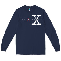 Navy the x files [tb] Long Sleeve Tee - PixelWave