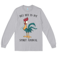 Moon Dust Moana Hei Hei Is My Spirit Animal Portrait Long Sleeve Tee - PixelWave
