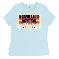 Baby Blue 30th birthday 30 years 1990 retro tape cassette Ladies Tee - Bettercallsaul