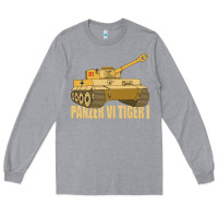 Heather Grey panzer vi tiger i tank gift ww2 german army tanks Long Sleeve Tee - Craftify