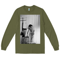 Army Green malcolm x Long Sleeve Tee - Craftify