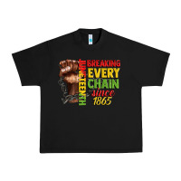 Black juneteenth breaking every chain since 1865 Urban Heavy Tee - CowGirlArtShop