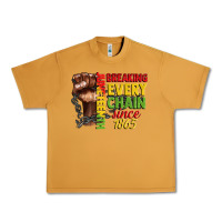 Peanut Butter juneteenth breaking every chain since 1865 Urban Heavy Tee - CowGirlArtShop
