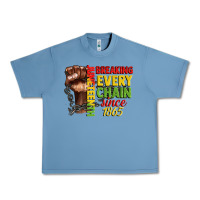 Juneteenth Breaking Every Chain Since 1865 Urban Heavy Tee | Teevron