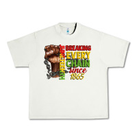 Pistachio juneteenth breaking every chain since 1865 Urban Heavy Tee - CowGirlArtShop