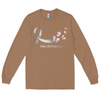 Toasted Coconut pretty white ribbon support lung cancer awareness t shirt Long Sleeve Tee - Craftify