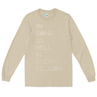 Mushroom i'm  going to  hell in  every  religion Long Sleeve Tee - Craftify
