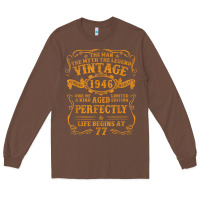 Chestnut vintage 1946 the man myth legend 77 year old birthday gifts Long Sleeve Tee - trangStudio