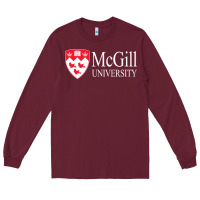 Burgundy mcgill university Long Sleeve Tee - Craftify