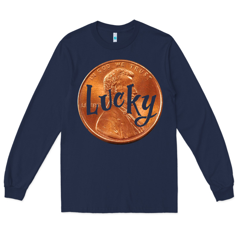 Cute Good Luck Gift - Lucky Penny Long Sleeve Tee by Craftify | Teevron