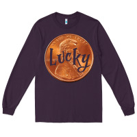 Plum Cute Good Luck Gift - Lucky Penny Long Sleeve Tee - Craftify