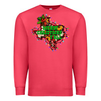 Cardinal merry Christmas y'all Texas map Premium Sweatshirt - BarkalooDesign
