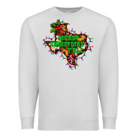 Dove Grey merry Christmas y'all Texas map Premium Sweatshirt - BarkalooDesign