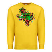 Lemon merry Christmas y'all Texas map Premium Sweatshirt - BarkalooDesign