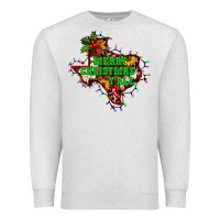 Oatmeal Heather merry Christmas y'all Texas map Premium Sweatshirt - BarkalooDesign