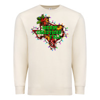 Sandshell merry Christmas y'all Texas map Premium Sweatshirt - BarkalooDesign